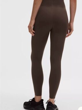 Lululemon Glow Up Super High-Rise 2025 Seamless Leggings 25” Walnut Brown Sz 12